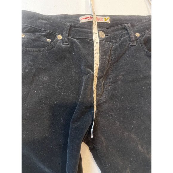 Vitamina Jeans Womens Jeans Straight Leg Deluxe Edition Mid Rise Black Size 44 - Picture 5 of 10